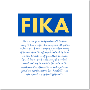 Swedish Fika definition Flag design Posters and Art